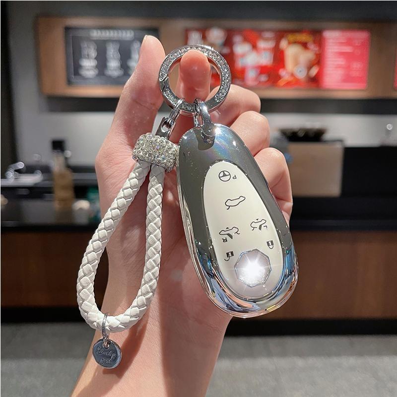 Tpu Car Key Case For Morris Garages Mg Cyberster Accessories Remote Protection Cover Shell Keychain Holder Fob