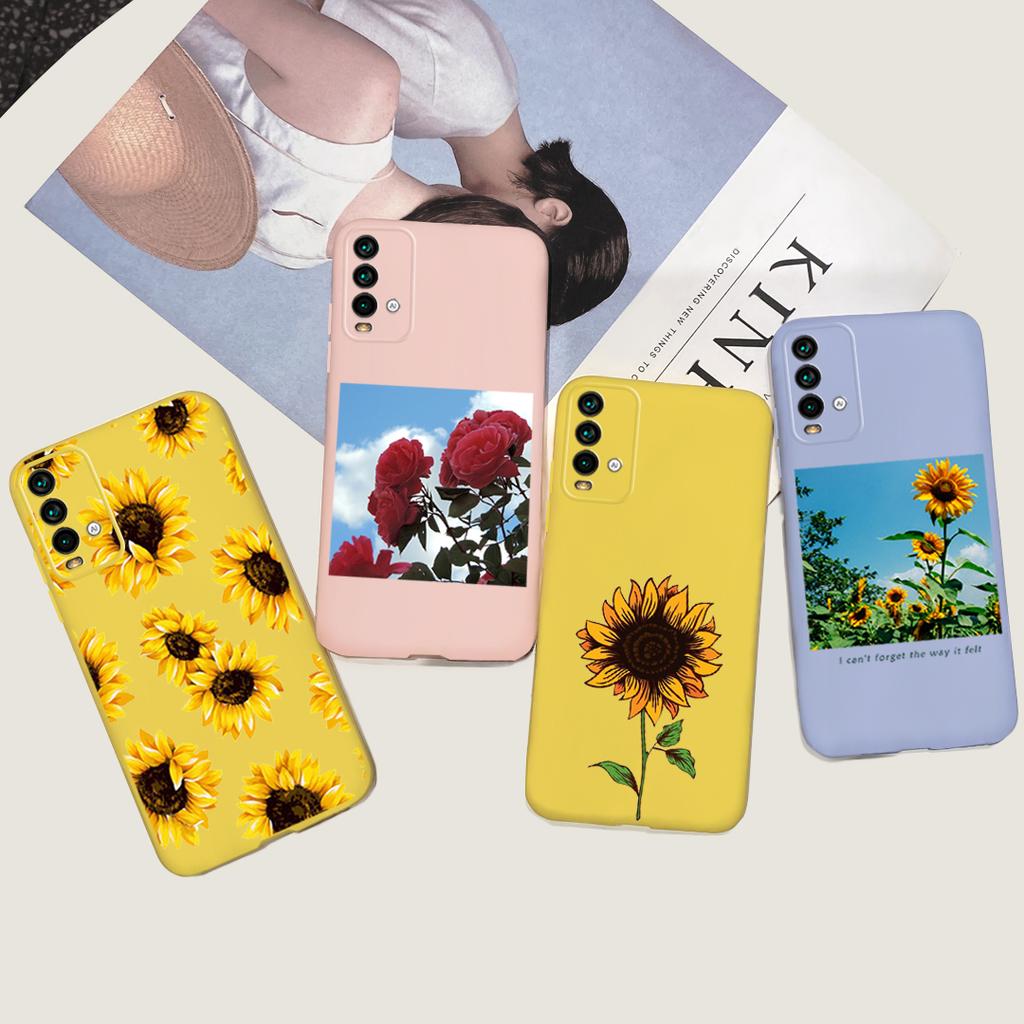 Case For Xiaomi Redmi 9T Case on Redmi 9T Soft Silicone Back Cover Funda For Xiaomi Redmi 9T Candy Color TPU Bumper Cute Cases