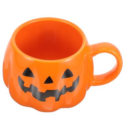 Kubek Dynia na Halloween Ceramiczny Kubek do Kawy Wzór Dyniowy Filiżanka do Herbaty do Domu i Biura Halloweenowy Kubek Ceramiczne Kubki na Wodę