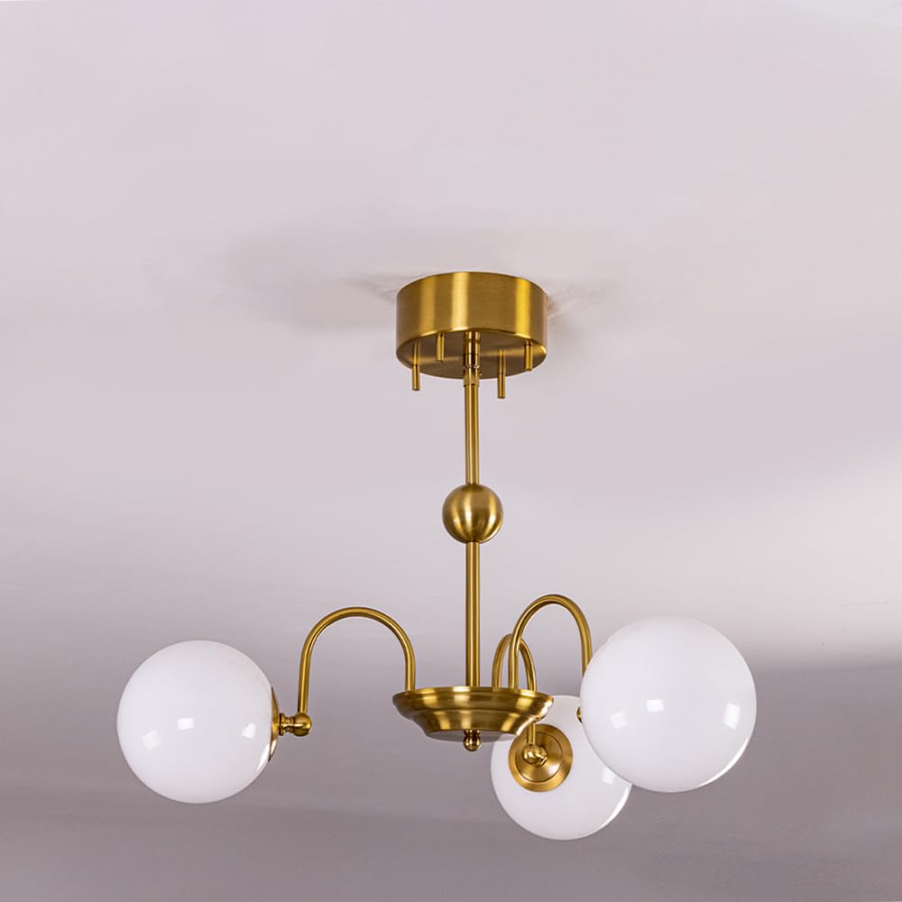 Chende Ceiling Scandinavian 3 Milky White LED Pendant Elegant Interior Classic Chandelier Lighting Fixture for Living Dining Light, Style, Lights,