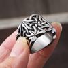 Anillos Nudo Celta de Metales Pesados para Hombres Niños Punk Vintage Acero Inoxidable Anillos Amuleto Moda Biker Joyería Regalos Venta al por Mayor