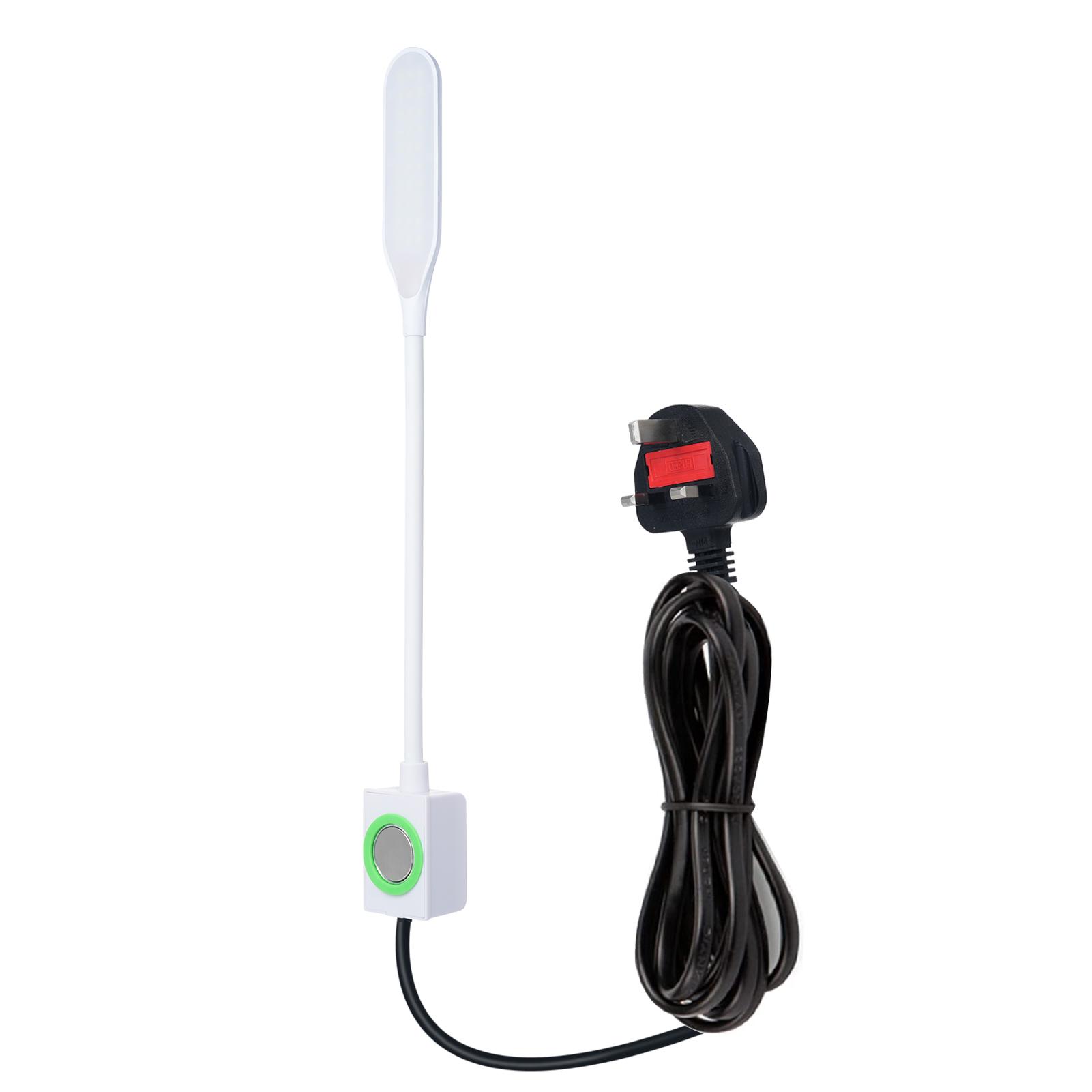 

30 светодиодов для швейной машины, настольная лампа, гибкая светодиодная магнитная лампа с гусиной шеей, 3 уровня яркости, магнитная 1pc белый