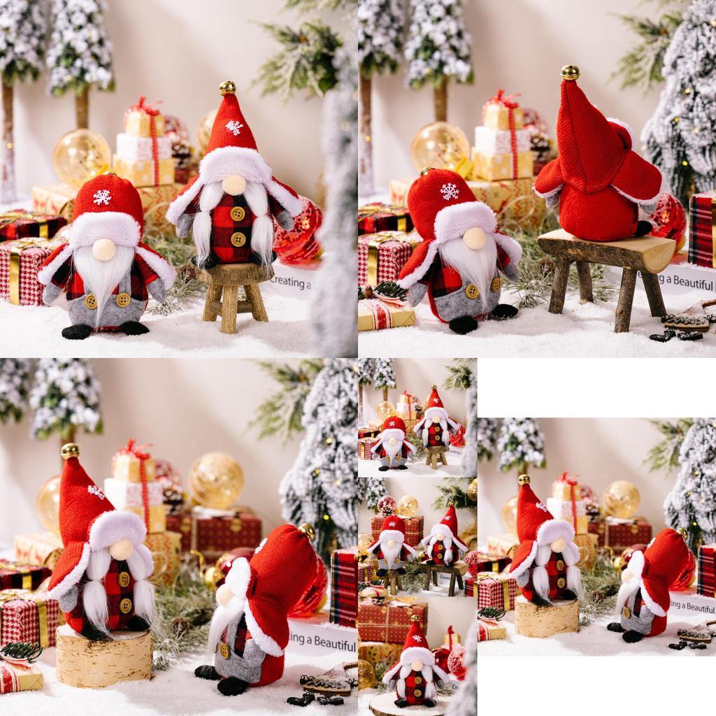 Charming Christmas No-face Doll Decoration Plush Gnome For Seasonal Celebrations