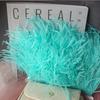 Feather Cloth Strip 10-15Cm Ostrich Hair Cloth Edge Dress Latin Dance Dress Skirt Decoration Clothing Accessories Lace