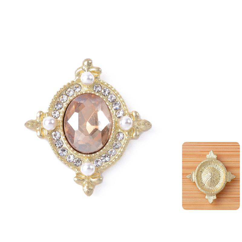 21*24Mm Metal Flatback  Buttons Shoes/Clothing Ornaments Handmade Diy Jewelry Accessories