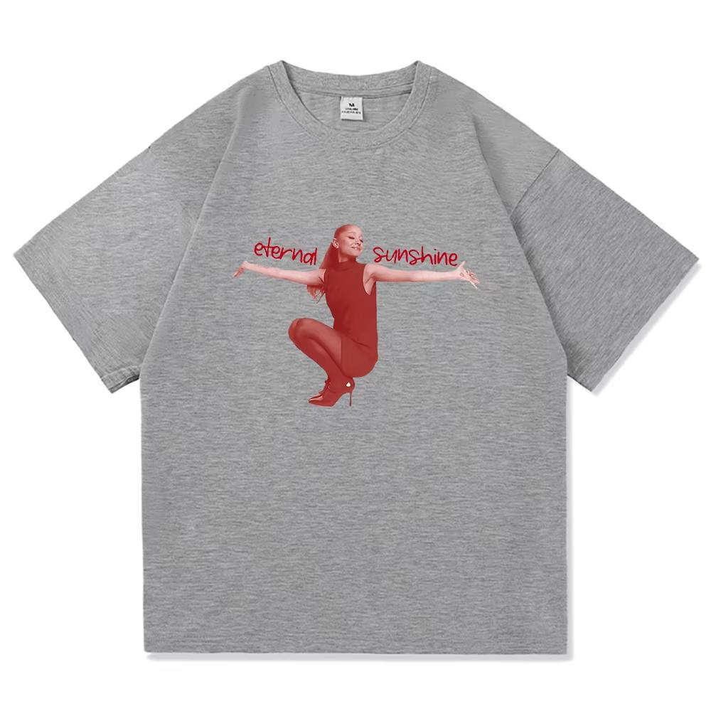 Ariana Grande Eternal Sunshine Tshirt Unisex and Women New Summer Pure Cotton Clothing Casual Fashion Short Sleeved Tee Streetwear