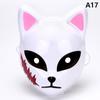 1Pc Anime Fox Masks Half Face Cat Mask Maskerade Festival Fest Cosplay rekvisitter