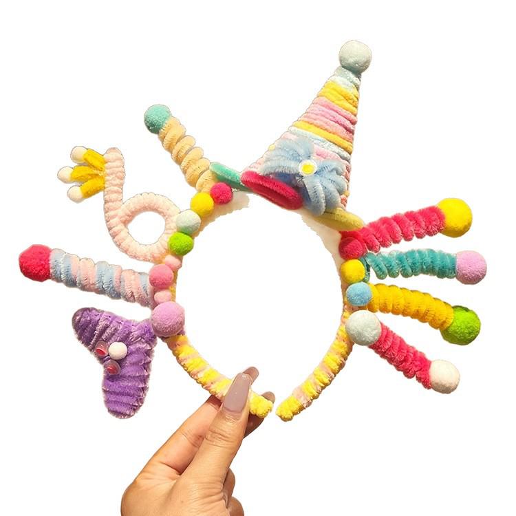 Handmade Pipe Cleaner Headband - Fun, Creative Birthday Hat for Kids, Perfect for Parties and Photos!