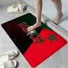Morocco Map Flag Room Mats Anti-slip Absorb Water Long Strip Cushion Bedroon Mat Household Carpets