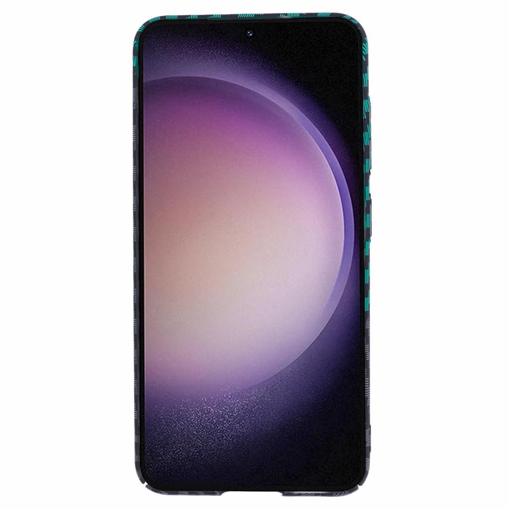 For Samsung Galaxy S24+ PC Case Carbon Fiber Texture Protective Phone Cover