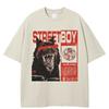 Streetwear T-Shirt QUARTER 24 Dog Graphic