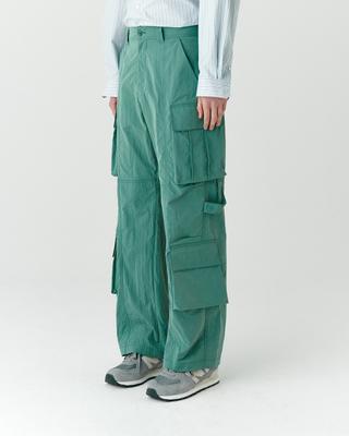 Hoite Het Strap Cargo Pants Green