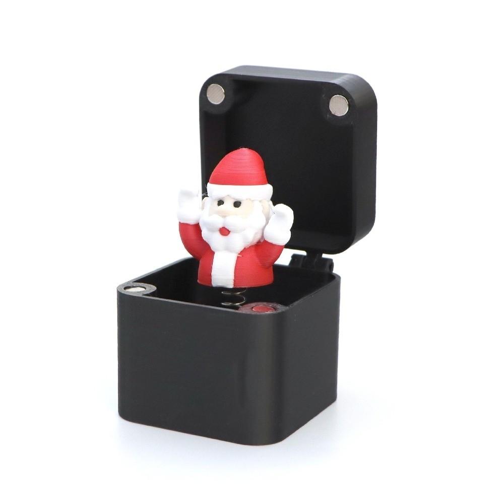 Yaratıcı Noel Baba Kardan Adam Noel Şakası Kutusu Plastik Rahatsız Edici Hediye Kutuları İlginç Şaka Komik Masa Dekorasyonu