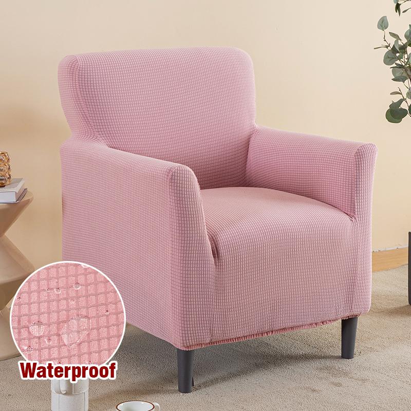 Waterproof Stretch Armchair Cover Sofa Cover for Living Room Thick Soft Chair Cover with Elastic Bottom Couch Cover for Pets Kid