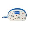New Sanrio Hello Kitty Canvas Makeup Bag Medium Women's Blue 810-1676-4