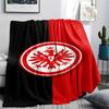Eintracht Frankfurt Team Logo Flannel Throw Blanket, Soft Warm Sofa Bed Cover, Soccer Fan Home Decor Blanket