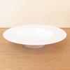 Jardin 24cm Deep Soup Bowl, White Porcelain, Mino Ware, with a Dimple, Perfect for Soup or Pasta