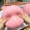 Slow Rising Brain Squishy Toy Moldable Prank Toy Unique Squeeze Toy  for Adults Kids