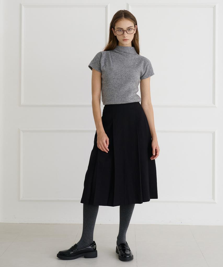 BIBYSEOB Cozy To Tuck Mock Turtleneck Gray [T44]