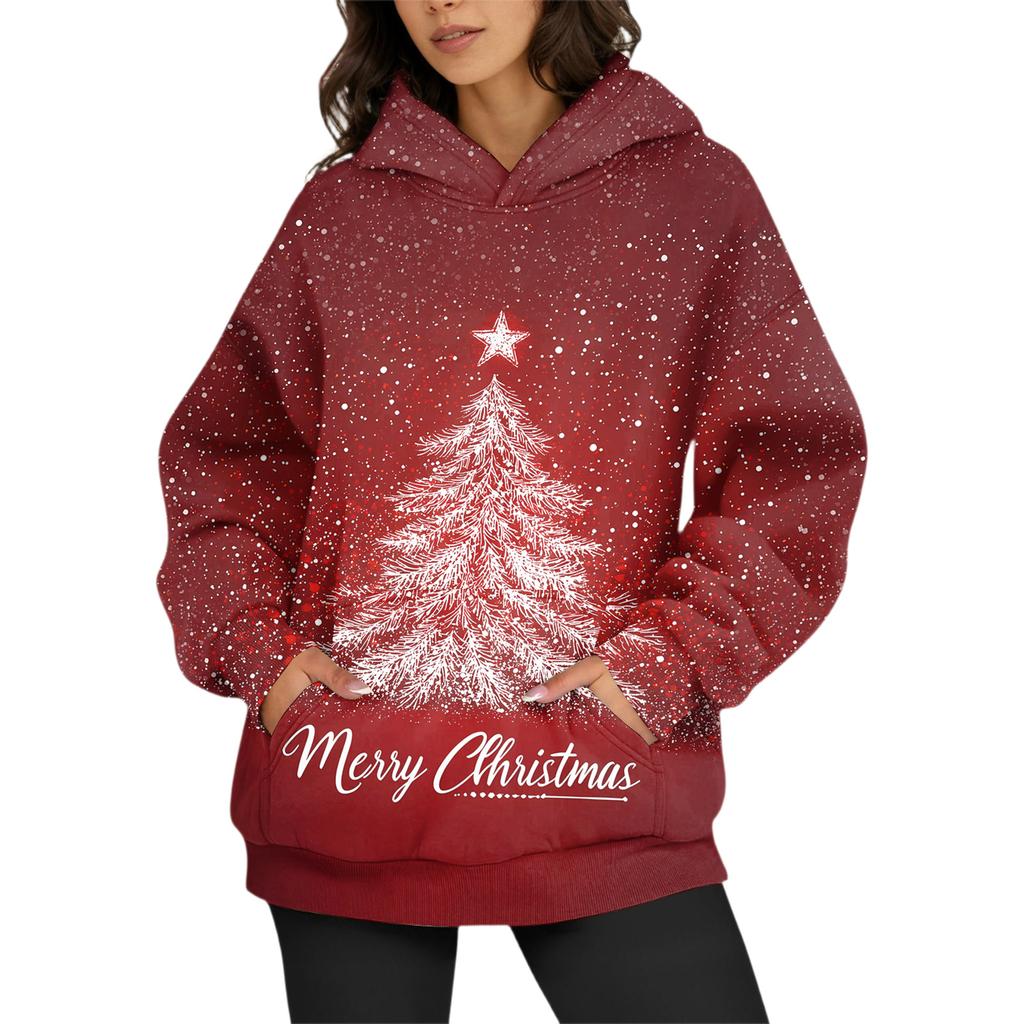 Women's Fashion Daily Versatile Casual Crewneck Sweatshirts Long Sleeve Printed Top Sweatshirts