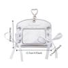 Korean Idol Balletcore Photocard Holder Ribbon DIY PU Photocard Holder ID Card Cover Korean Style Bus Card Holder Student