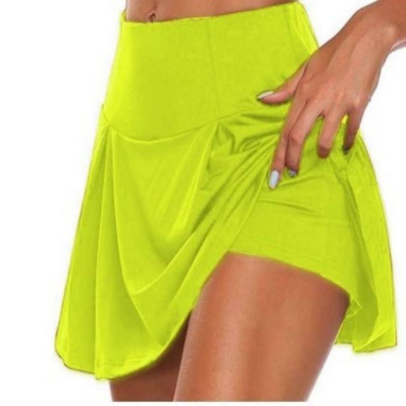 2023 Basic Summer Women's Pure Color Two-piece Fake Shorts Leggings Available In 13 Colors