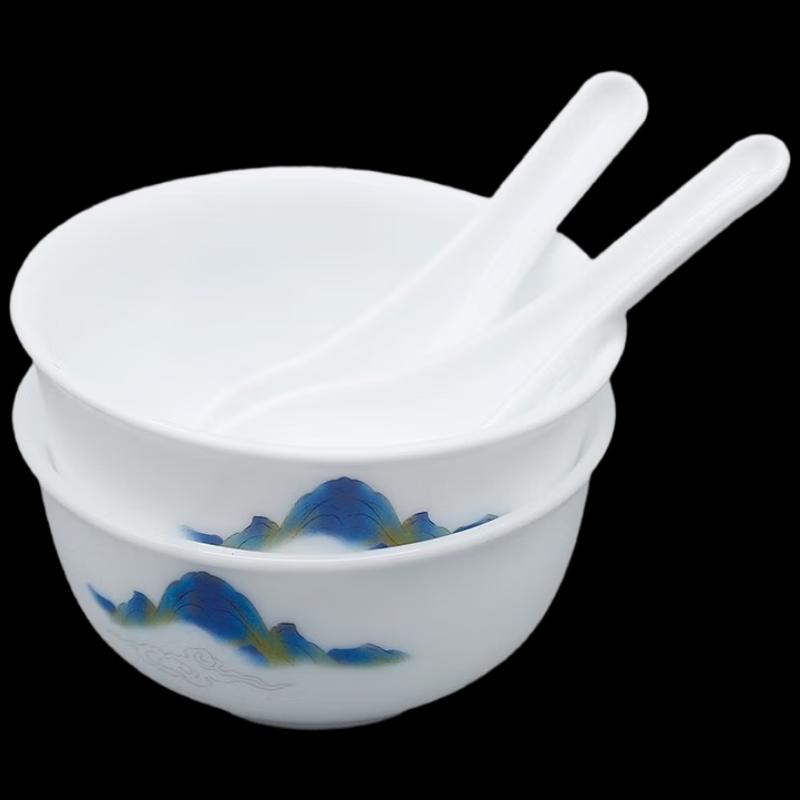 CORELLE Durable Glass 4-Piece Dinnerware Set