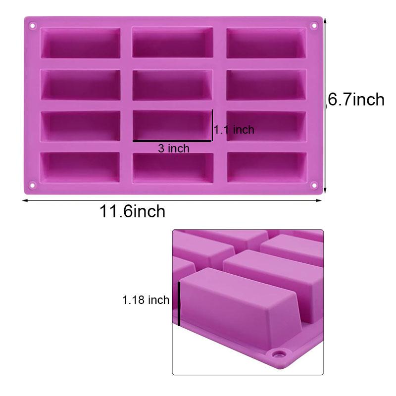 

12/20/24 Cavity Chocolate Bars Silicone Mold Rectangle Square Granola Protein Energy Maker Whiskey Ice Cube Tray Candy Pralines