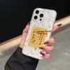 IPhone 15 Pro Case, Apple 15 Pro Protective Cover, Shilaiyun Premium Gold Foil Drip Gel Transparent Shockproof High-End Silicone Protective Case
