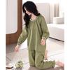 Pajamas women's spring and autumn pure cotton long-sleeved women's autumn cotton thin middle-aged mothers can wear loungewear in autumn and winter