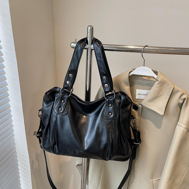 Minimalistische Damenhandtasche mit großem Fassungsvermögen, modische Schultertasche, einfache und lässige Tragetasche, geeignet für den täglichen Gebrauch und zum Einkaufen