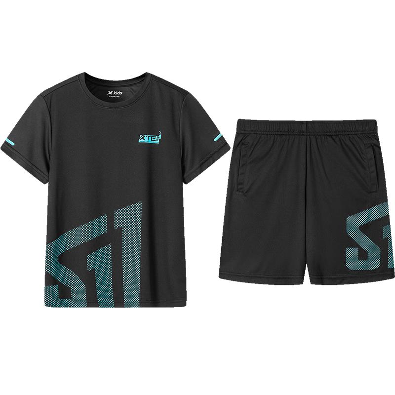 XTEP Kids  Short Sleeve Knit Set 140