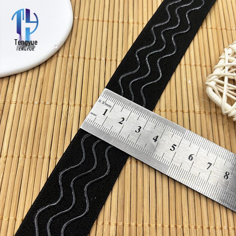 

Силиконовая эластичная лента против скольжения 2,5-3,0 см для спортивной одежды для улицы