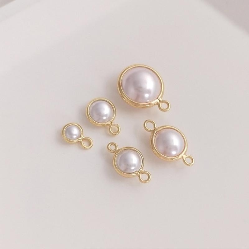 5Pieces Pearls Pendants Jewelry Making Part Fashion Accessory Perfect for Unique Jewelry Making and Craft Accessories