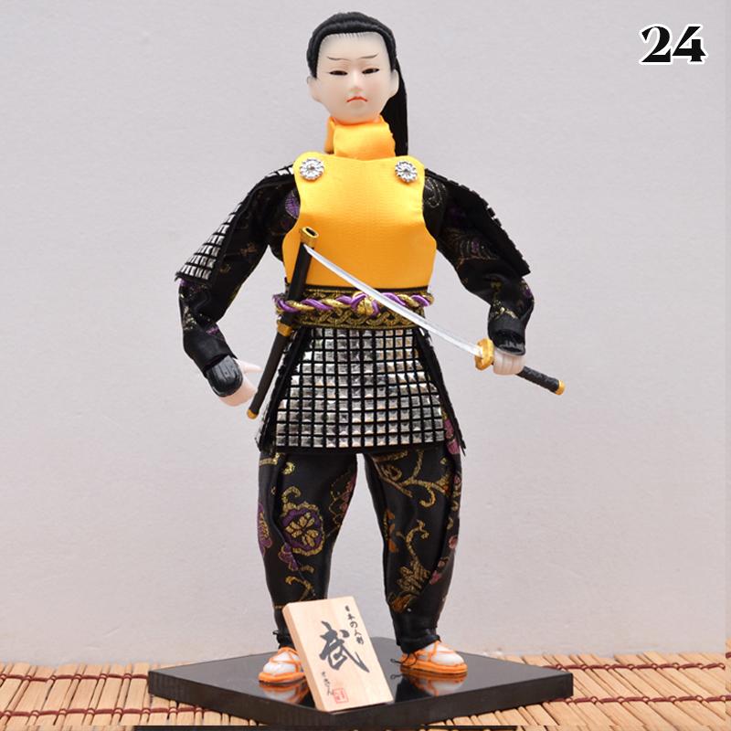 Japanese Samurai Ninja Figurines Dolls With Kimono Traditional Ninja Ornaments Home Decor Collection Arts Craft Gifts