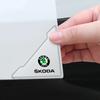 WLQP2 2pcs Car Door Corner Protection Sticker Anti-Collision Protector For Skoda Yeti VRIS Octavia a5 a7 Karoq Kamiq Fabia Kodiaq