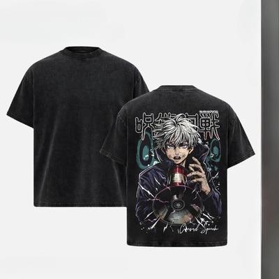 Jujutsu Kaisen Inumaki Toge Cool Graphic Tshirt Men Women Clothing Short Sleeve Cotton T-shirts Washed Tee Harajuku Male T Shirt