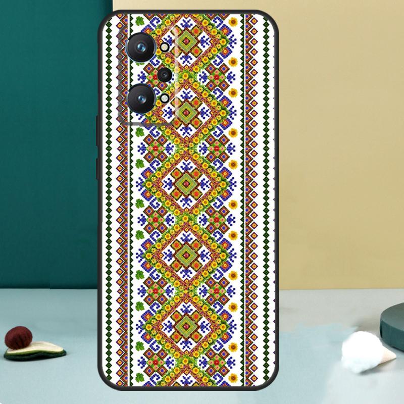 Ukraine Ukrainian embroidery For Realme 14 13 Pro Plus 10 11 12 GT 5 6 6T GT7 Pro C61 C55 C53 C51 C21Y C25S C75 C67 Case