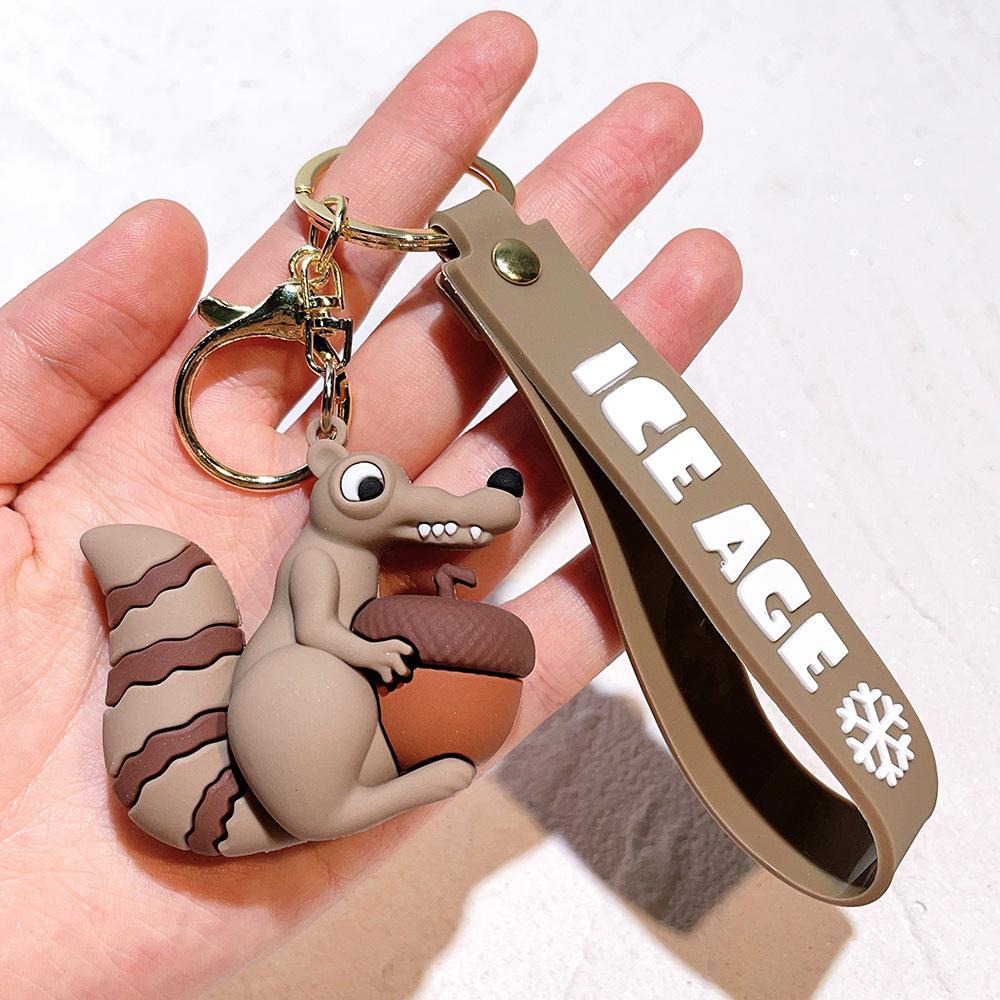 Creative Cartoon Anime Ice Age Doll Keychain Backpack Pendant Pendant Small Gift Gift