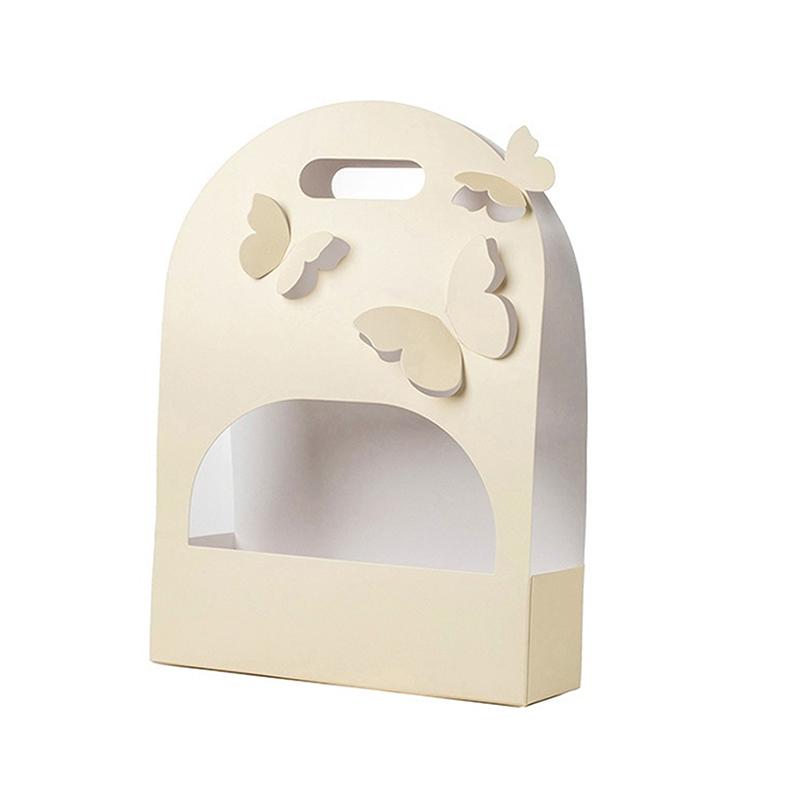 

Butterfly Flower Box, Hand Flower Basket, Paper Flower Box, Flower Arrangement Bag, Flower Packaging Gift Box жёлтый