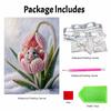 DIY Pearl Painting Canvas Adorable Mouse Design Shiny 3D Bead Art Kit Creative Leisure Craft for Living Room Wall Decor