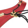 Saxophone Neck Strap Leather Padded Sax Neck Strap with Metal Rotatable Hook