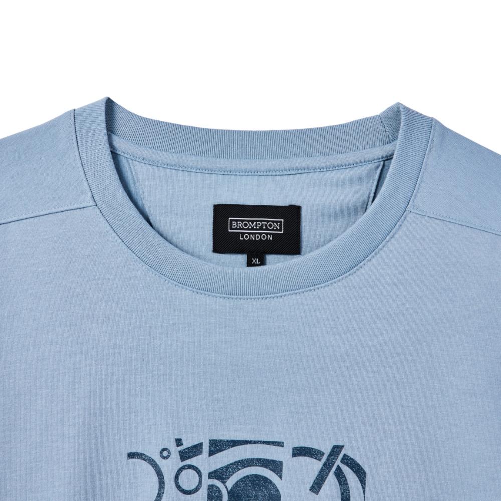 BROMPTON LONDON Commuter Graphic T-Shirt - L/Blue (P242Uts127)