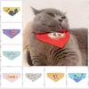 Soft Cat Saliva Towel Adjustable Puppy Neck Scarf 2 In 1 Cat Triangle Bibs  Photograph