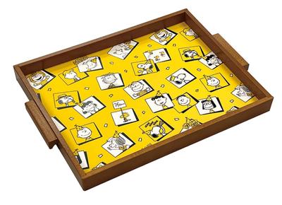 Snoopy 75th Anniversary Wood Tray Party SN3501