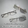 Photochromic Presbyopia Glasses for Women Ultra-lightweight Metal Rimless Reading Eyeglasses with Plus Diopter 0 To +4.0