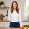 Multifunctional Vegetable Peeler Stainless Steel Blade Ergonomic Handle Kitchen Tool for Efficient Peeling and Slicing