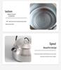 Portable Outdoor 304 Stainless Steel Camping Kettle and Coffee Pot