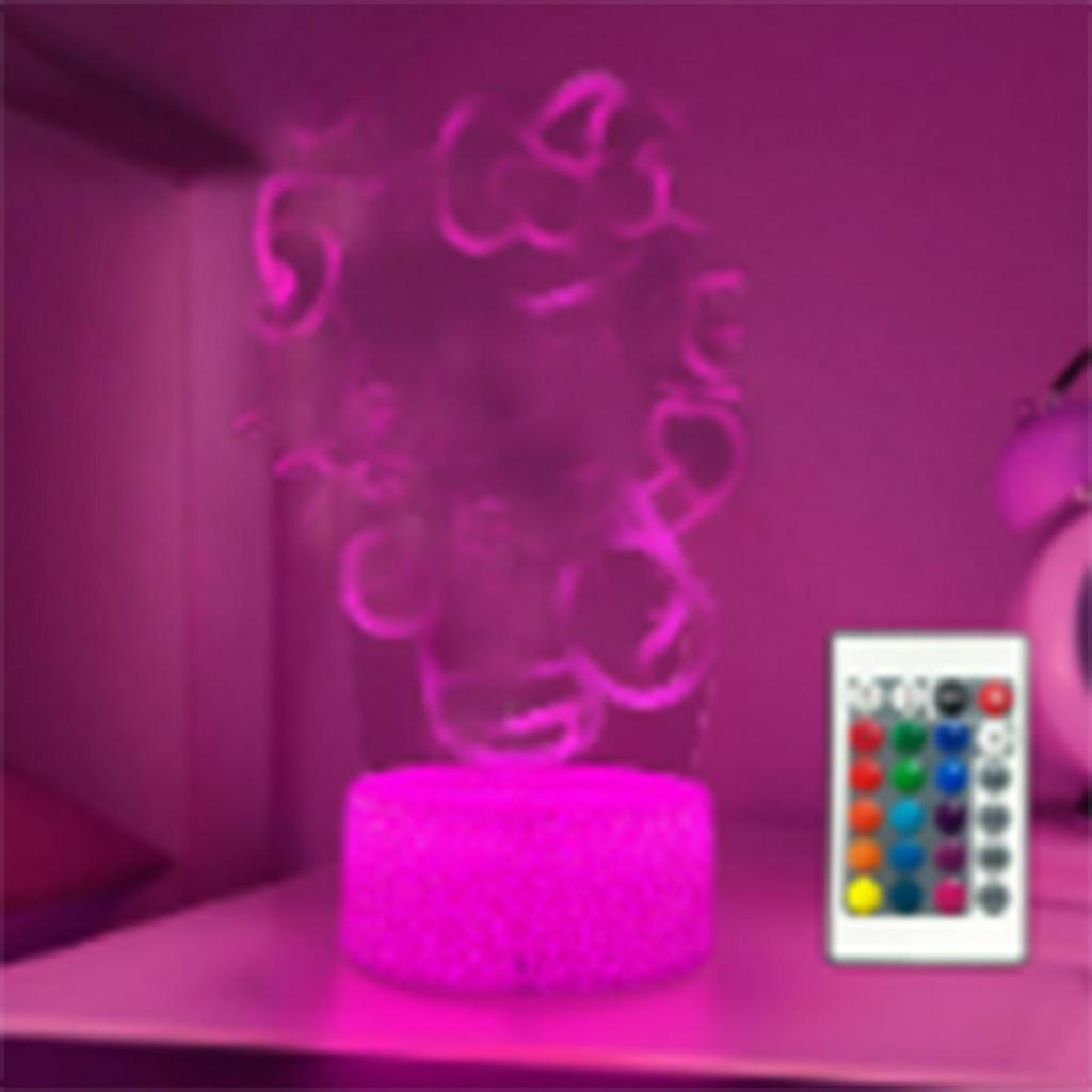 Cool Night Light,16 Color Night Light,3D LED Lamp with Smart Remote Control,Boy Gifts for Children's Room Decoration,Christmas Holiday Gifts