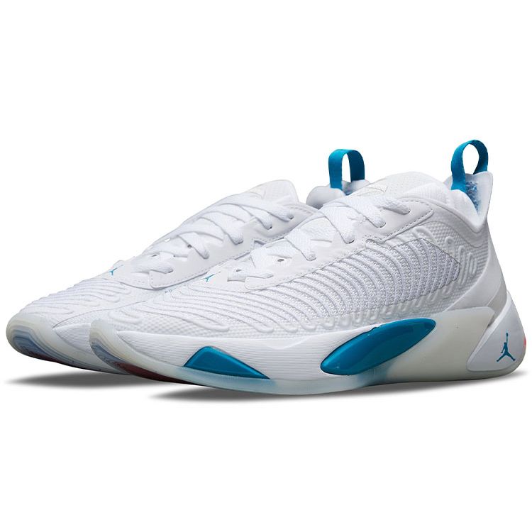 Air Jordan Jordan Luka 1 PF Legend of 7 Men Sneakers White Metallic-Silver Neo-Turquoise DN1771-104